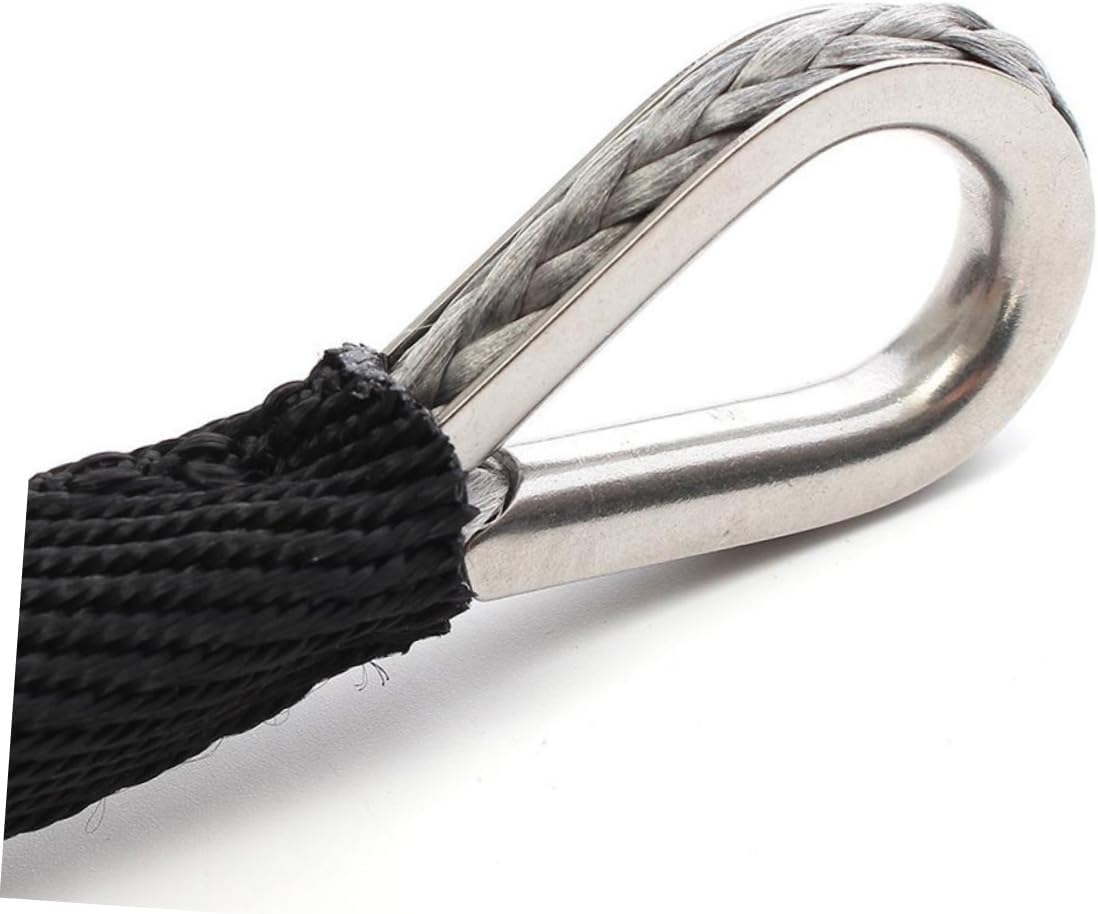 GLEAVI 15m Synthetic Winch Rope Pulling Capacity Durable Cable with Protective Sleeve for ATV Utv SUV Truck Towing and Recovery