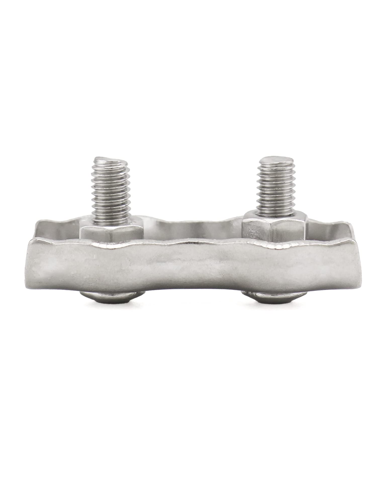 Lot De 10 Serre-Câbles Double M6 Acier Inox 304 - Pour Câbles 5 Mm - Fixation Clôture, Jardin, Balcon