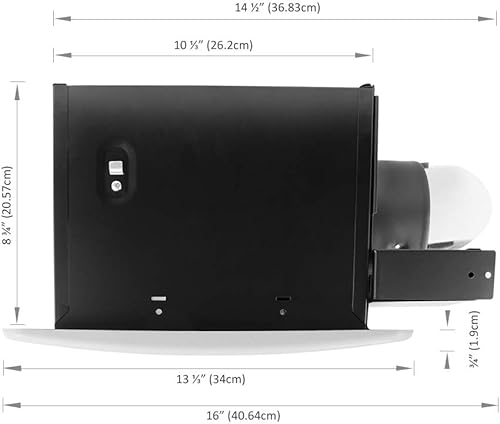 Miniatura 2 de BV Ventilador de baño ultra silencioso para ventilación y escape de baño, ventilador de techo de baño, remodelación residencial, ventilador de