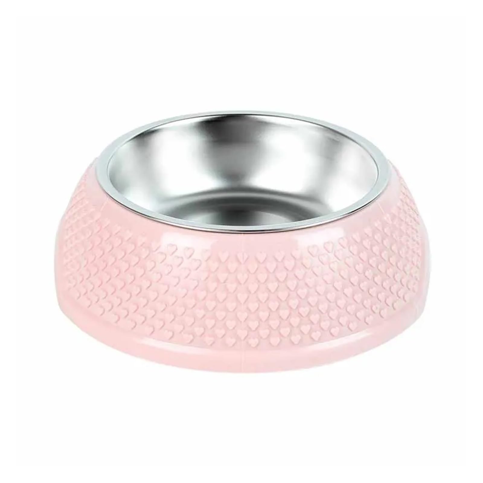 Gamelle de grande capacité chats et chiens grand bol inox rose anti-basculement