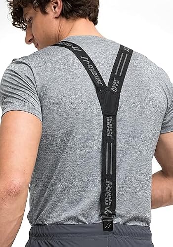 Foto von Maier Sports SKI Hosenträger für alle Skihosen Snowboardhosen, Einheitsgröße, Damen und Herren,Schwarz,Einheitsgröße