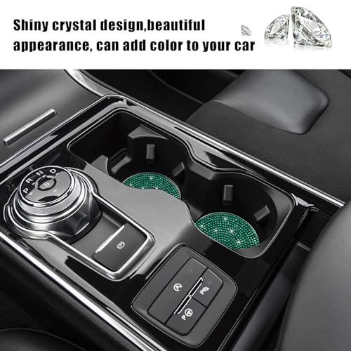 Juego de 2 Posavasos para Auto Ziciner Verde 2.73 in miniatura 3