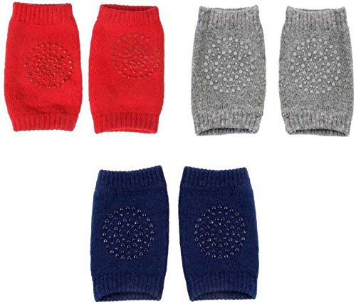 BAWALYetrade Baby Knee Pads for Crawling, Anti-Slip Padded Stretchable Elastic Cotton Soft Breathable Comfortable Knee Cap Elbow Safety Protector