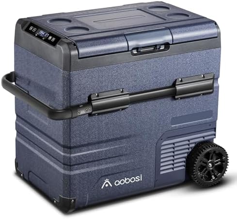 AAOBOSI Kompressor Kühlbox 55L, Kühlbox Auto mit APP, LED-Touch, ...