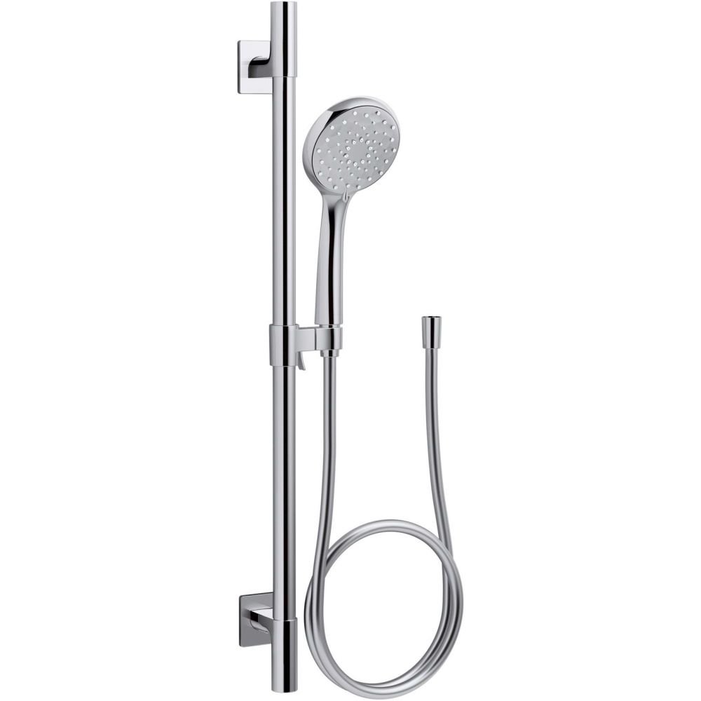 カマンベール KOHLER K-99243-CP Awaken B110 Deluxe Slidebar Kit, Polished Chrome