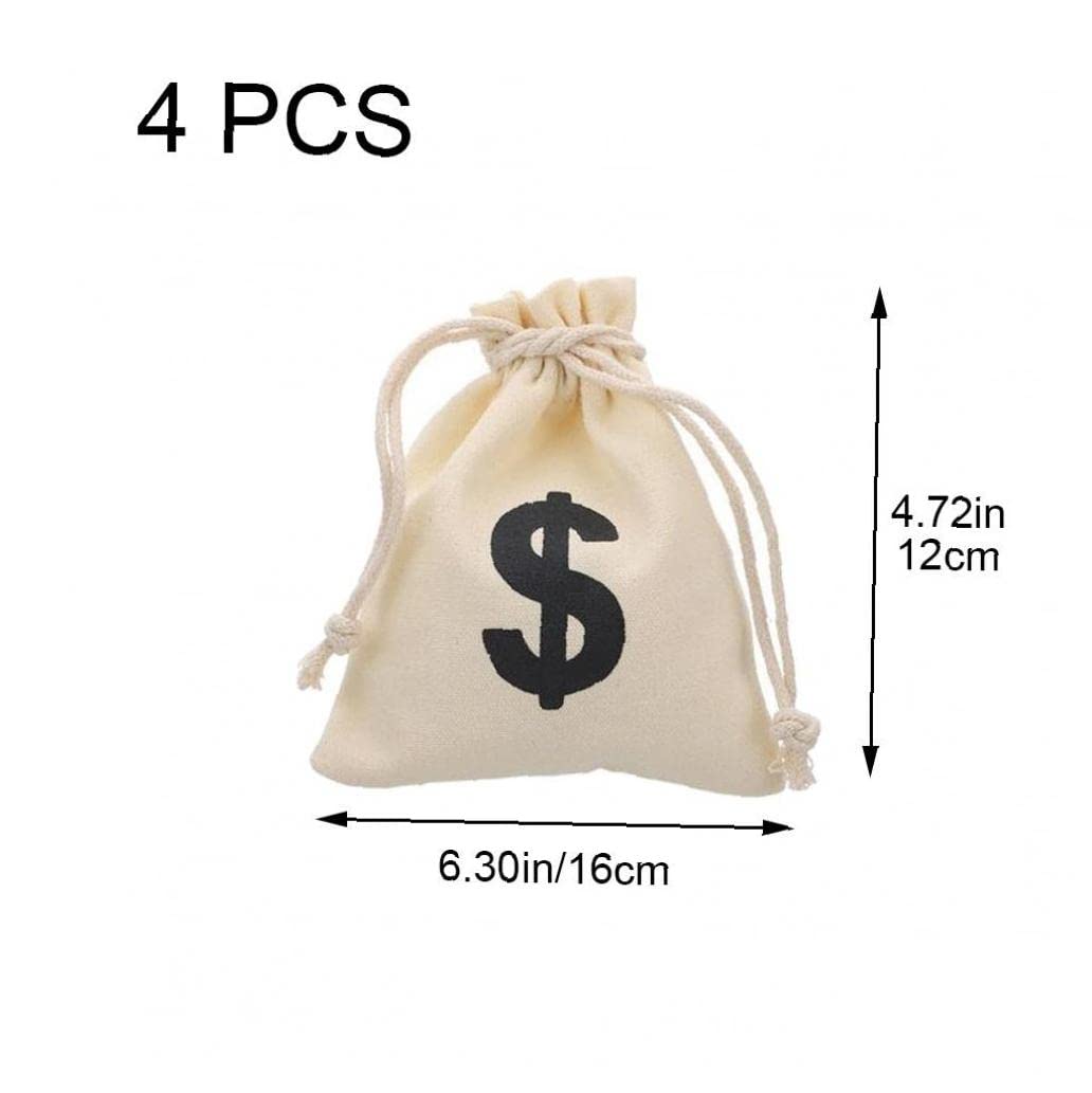 skoloct 巾着バック　美品　マネー　ドル袋 Amazon.co.jp: 巾着袋 ギフトバッグ ドル記号バッグ キャンバス マネー