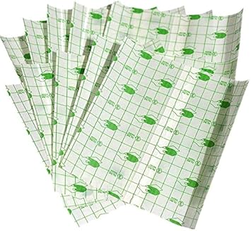 Pulabo - Vendaje adhesivo transparente elástico, rollo fijo, lámina de conservación, rollo de plástico para conservar, lámina transparente para desechar, útil y práctico