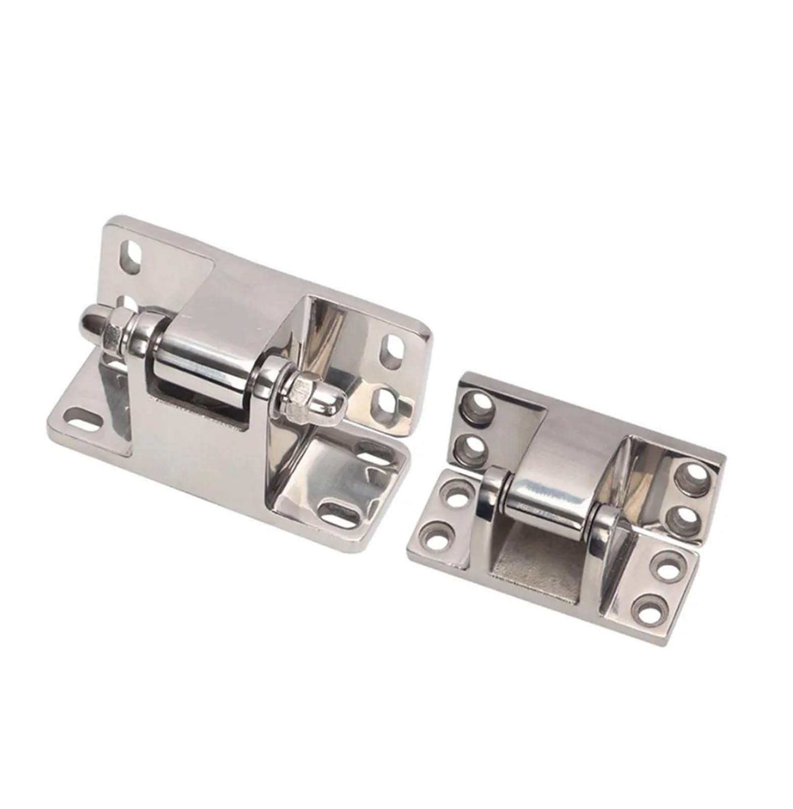 304 Stainless Steel Industrial 180 Degree Hinge Protruding Door Installation 1Pcs(Small)