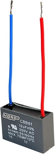 Miniatura 23 de HQRP Condensador de ventilador de techo CBB61 1uf+2uf de 3 cables con certificación UL