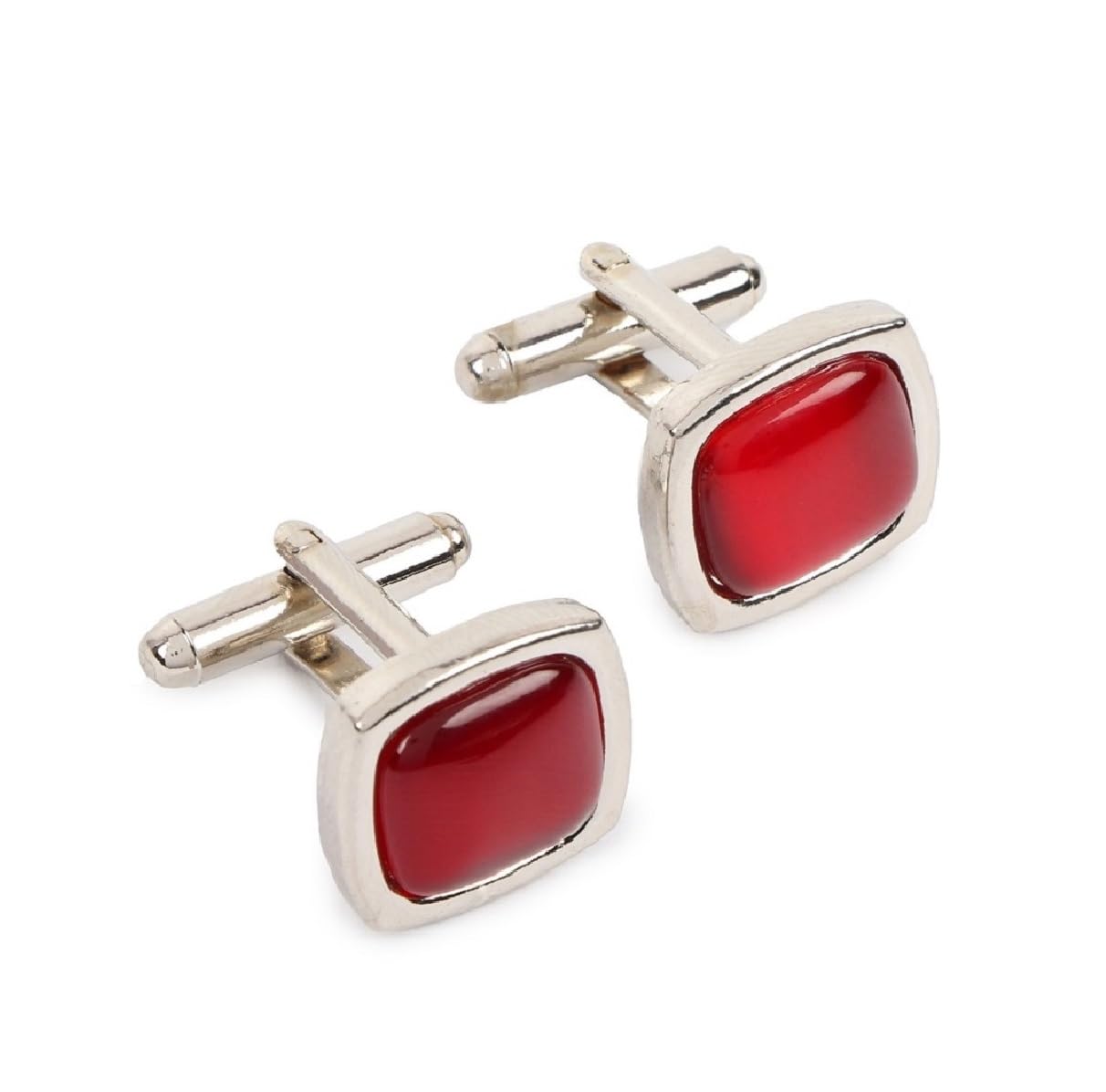 fashmade “where fashion is made” Stainless Steel Red Cufflinks for Men – Durable, Perfect for Shirts – Includes Elegant Velvet Pouch-picture-25