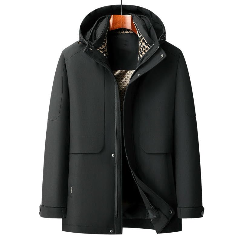Chaqueta acolchada de hombre con forro interior abrigo grueso 5