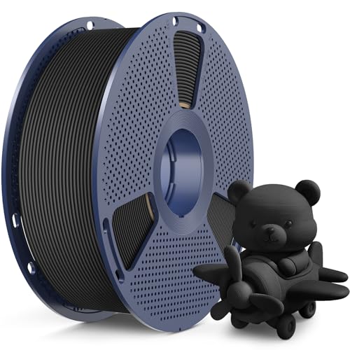 sunlu high speed matte pla filament up to 600mms fast 3d printer filament smooth matte pla filament fits most fdm 3d printers 1kg reusable spool matte black