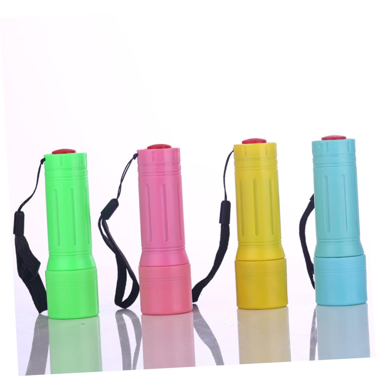 Zerodeko Kleiner Taschenlampe LED 12 Stück-pack, Abs, Weiß, mit Lanyard