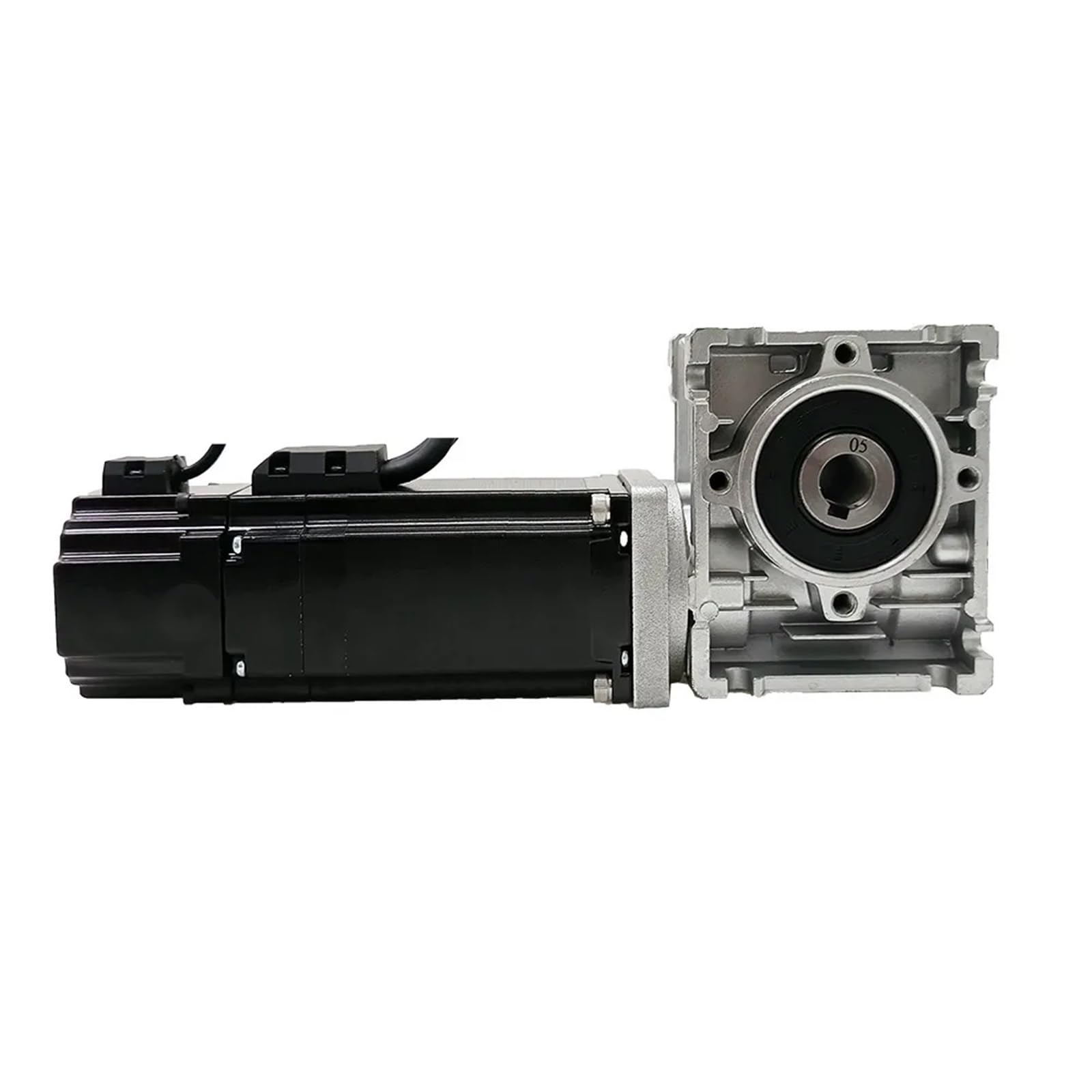 RISWEKFW NEMA24 Brake Worm Geared 3Nm Closed Loop Stepper Motor 5.8A and Driver Kit 60HSEWGB84+HSE57 Reducer(Ratio10 to 1,Without output shaft)