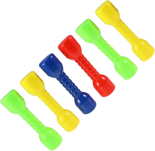 Miniatura 1 de Mancuernas de ejercicio para niños, 6 unidades, pesas de mano para niños, juguete de plástico para jardín de infantes, ejercicio, pérdida de peso,