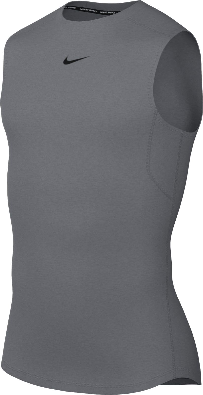 NIKE FB7914-084 M NP DF TOP SL TIGHT Sweatshirt Men's SMOKE GREY/BLACK Size L