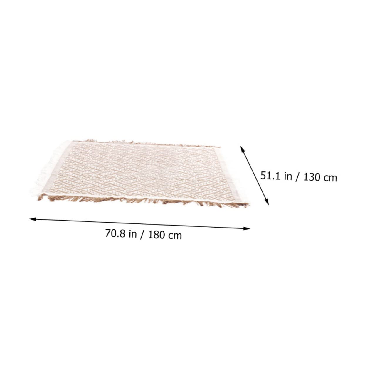 Couverture de Pique-niques Blanche en Polyester Coton Légère | Confort D’assise, Protection Solaire, Portable et Facile à Nettoyer, pour Activités Extérieures et Sorties