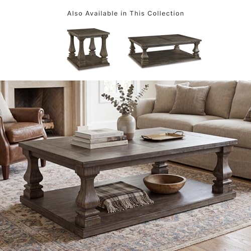 Signature Design by Ashley Large Farmhouse Coffee Table, Weathered Gray - image 7