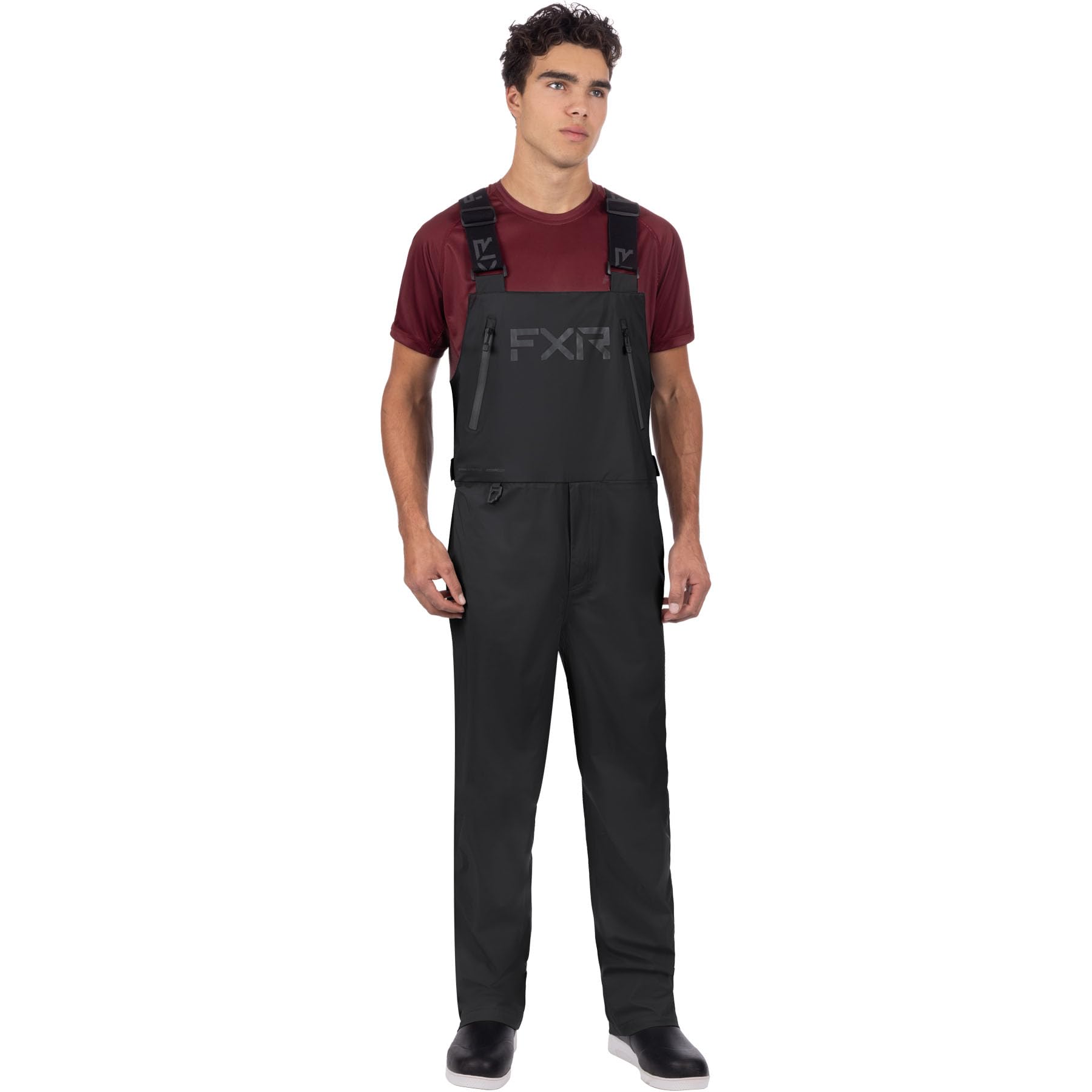 FXR Men's Adventure Lite Tri-Laminate Bib Pant 2025 (Black - Small)