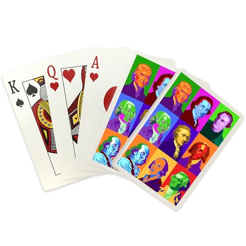 Baraja Founding Fathers, Arte Pop, 52 cartas tamaño póker miniatura 2