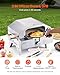 VEVOR 2 IN 1 Outdoor Pizza Oven, 13 in Propane Pizza Oven & Grill, 12,000 BTU Tabletop Propane Gas Oven with Pizza-Stone, Thermometer, Stainless Steel Portable Grill, for Camping & Backyard