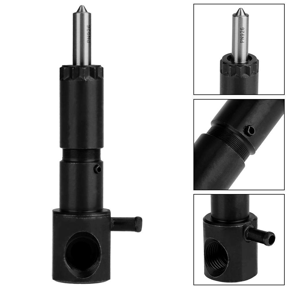 Iniettore di carburante Aramox, iniettore di carburante nero completamente in metallo 108 mm per Kipor 186F 186FA 186FAE 418CC