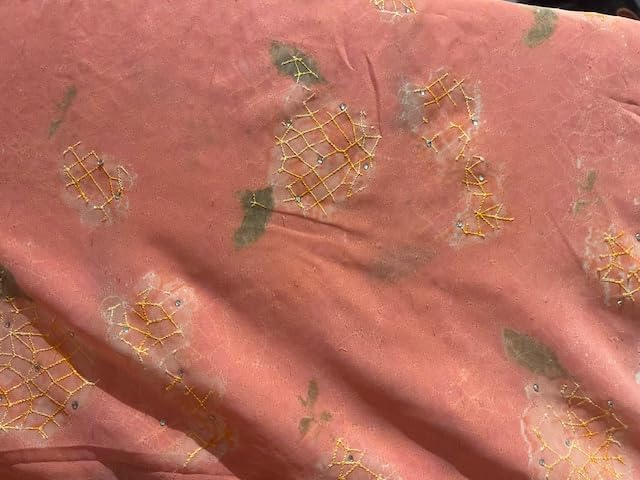 – Luxurious Fabric Embroidered Chiffon Pink 5 Yards
