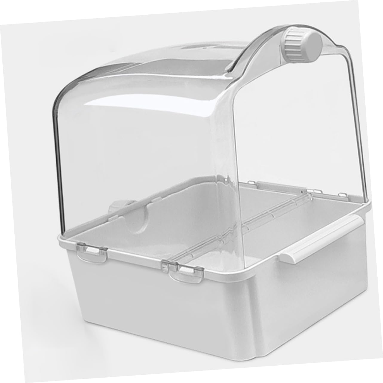 Kisangel Bañera para Pájaros de Mediano Hecha de Plástico Resistente para Loros y Periquitos Cuidado y Higiene de Aves Su Jaula