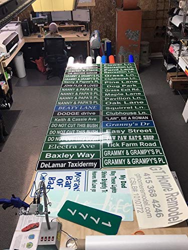 Custom Green 6X24 Aluminum Road Sign With Lettering On One Side #TOP3