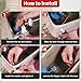 Saillong Universal Toilet Flusher Replacement Kit, Fill Valve, 2-Inch Flapper, Front Mount Handle Lever, Water-Saving, Adjustable Toilet Repair Kit Inside Tank, Easy to Install(Red)