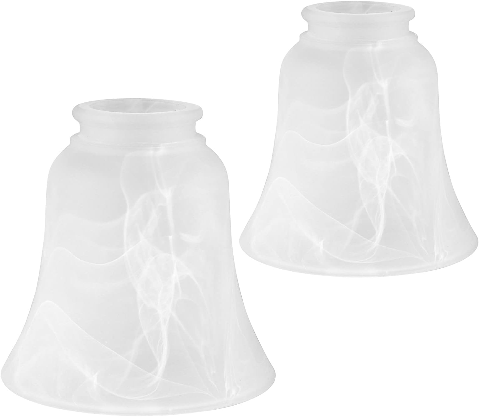 ONEPRE Cream Clip on Lamp Shades Light Shades Off White Candle