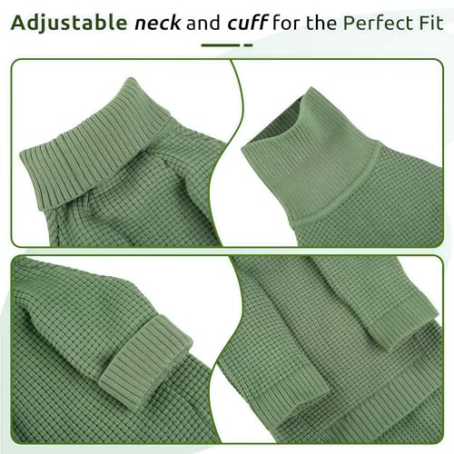 KONVINIT Hundepullover Kleine Hunde Winter Warmer Hund Pullover Weich Rollkragen Strickpullover für Welpen Hunde