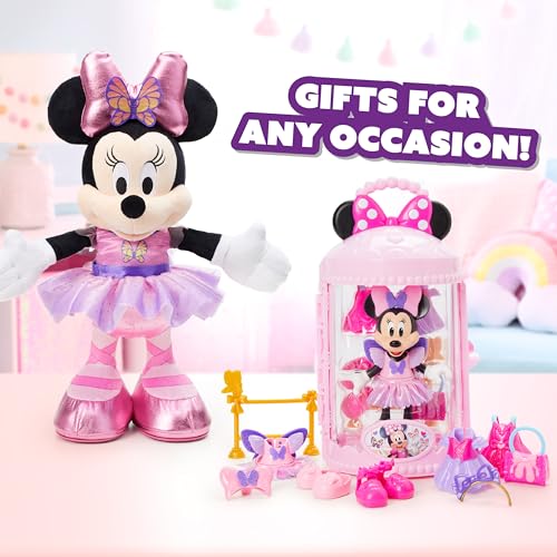 just play minnie disney junior mouse sing and dance butterfly ballerina lights and sounds plush sings just like a butterfly kids toys for ages 3 up
