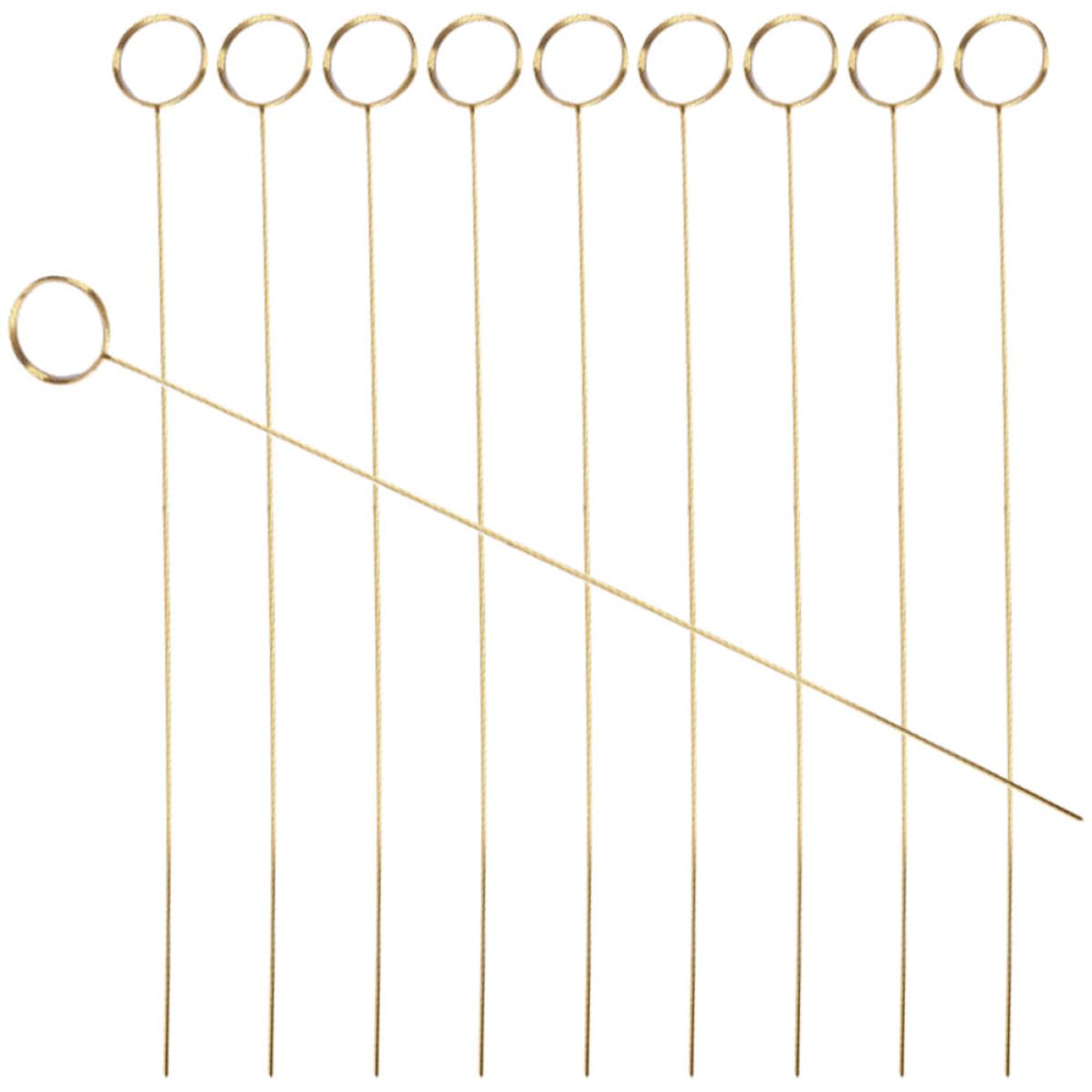 Clips para tarjetas de hierro dorado de alta resistencia y acabado geométrico circular