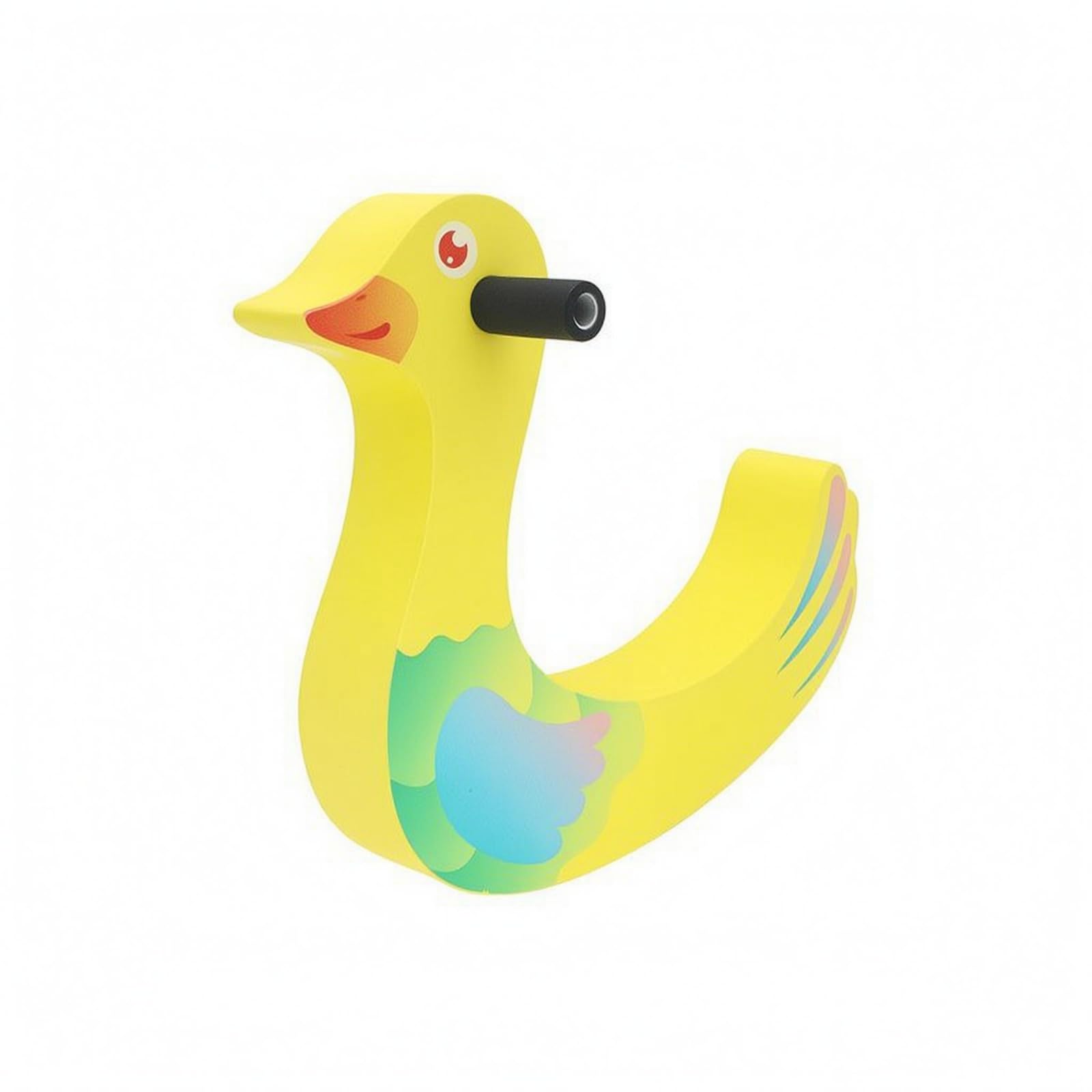 Qianly Bouée de Natation Enfant Aide à la Flottaison Planche de Piscine Jouet Aquatique avec Poignée Intégrée Structure EVA EPE Légère Adaptée à l'exercice, Canard Jaune