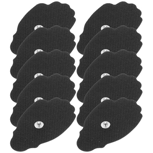 jojofuny Almohadillas de masaje portátiles negras de tela no tejida, 10 parches adhesivos multifunción para cuello, hombros y uso terapéutico