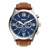 Fossil Men's Flynn Watch, BQ2125, Navy, 48 mm