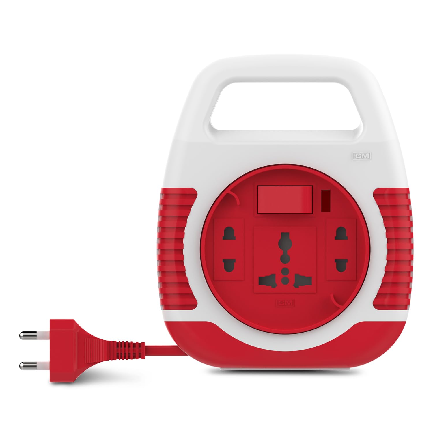 GM Modular 3040 Flex Box with 5 Meter Heavy Duty Cord, Universal 3-Pin Socket, Extension Board for Home and Office, Durable Shockproof Portable Design