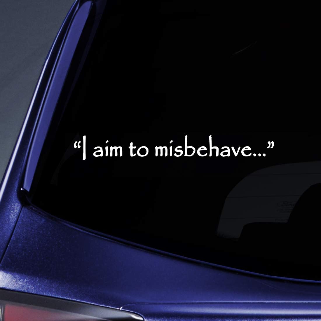 Buy Bargain Max Decals - I Aim To Misbehave Quote Firefly Sticker Decal Notebook Car Laptop 8 (White) Online In Usa. B0075Jypnm