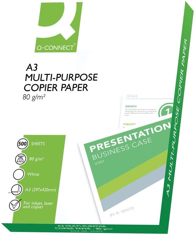 Q-Connect Copier Paper A3 80gsm White Ream