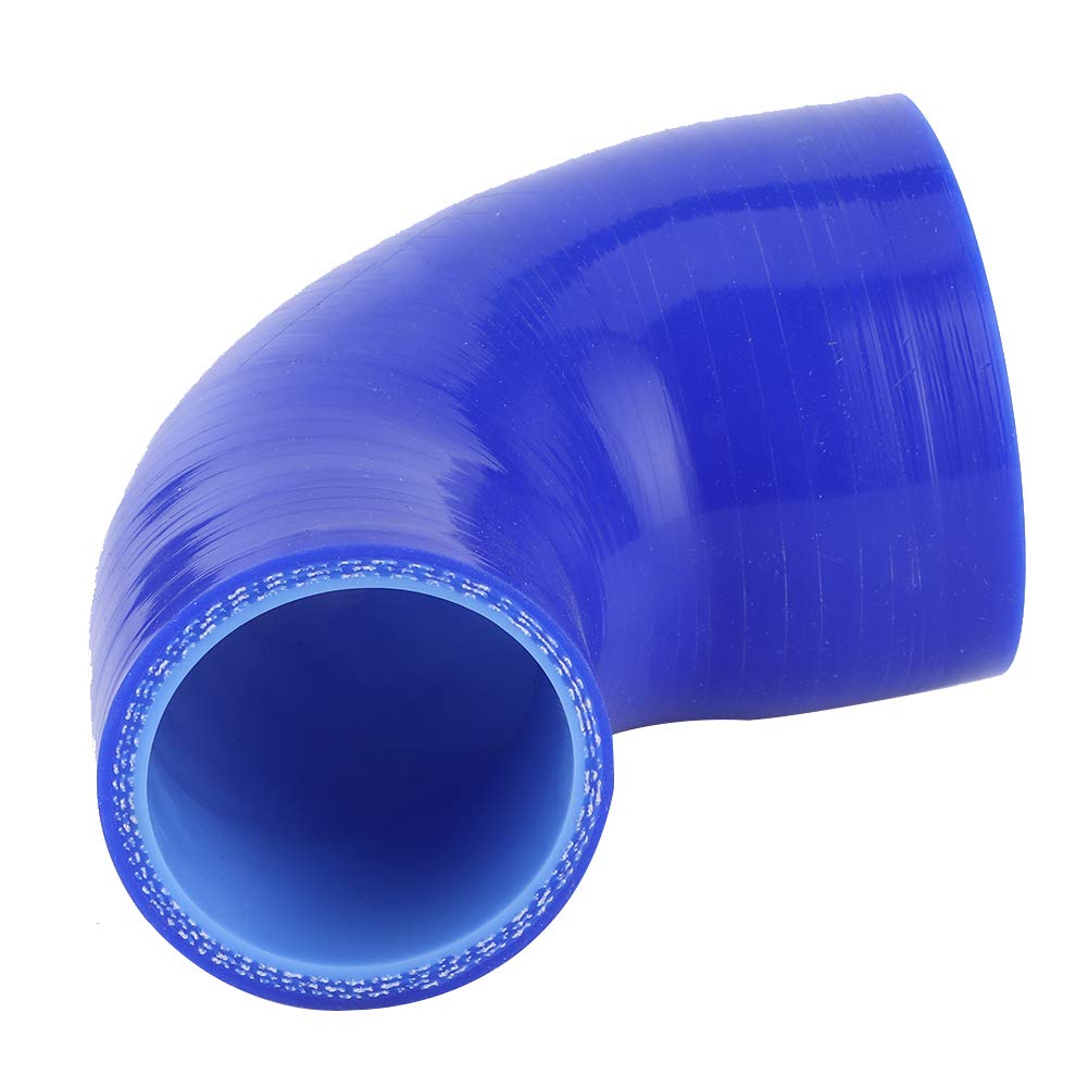 Acoplador reductor de codo de 90 grados Manguera de silicona de 4 capas de 2 a 3 pulgadas para tubo de tubo de intercooler de admisión Turbo