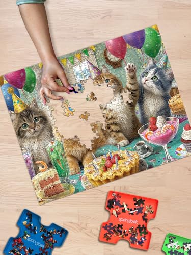 Rompecabezas Tema Fiesta de Gatos 3+ Anos miniatura 6