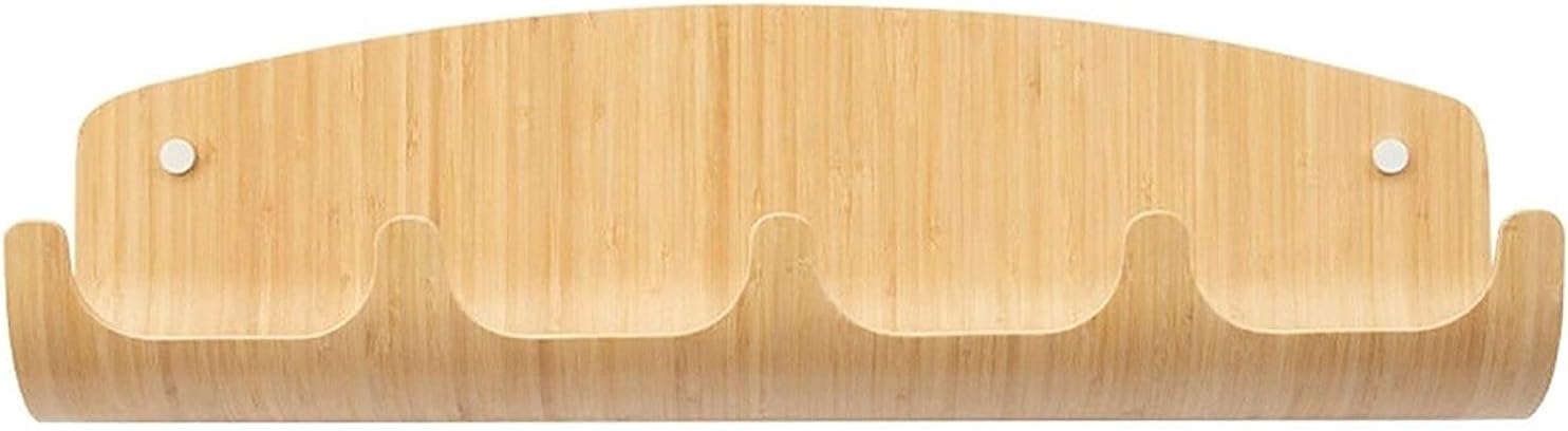 Coat Hooks Wall-Mounted Space-Saving Hanger Modern Sleek Creative Household Hook Rack Wall Mounted Coat Hooks Wall-Mounted Entrance Decoration Storage Bamboo
