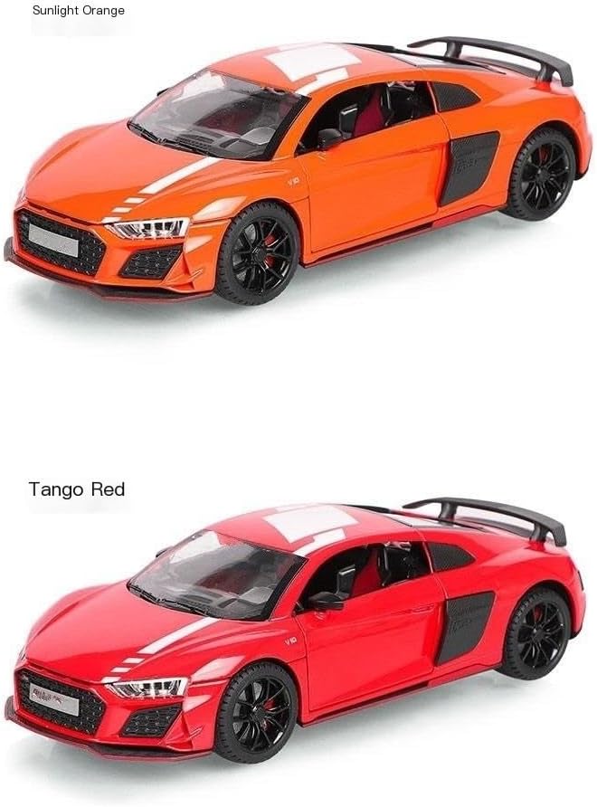 1:24 Alloy Simulation Black Sports Car Model - Power Control Flash Colour Box Package(Green)