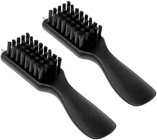Larimuer 2 peças de escova para sapatos de golfe, limpador de escova compacta, ferramentas de remoçã