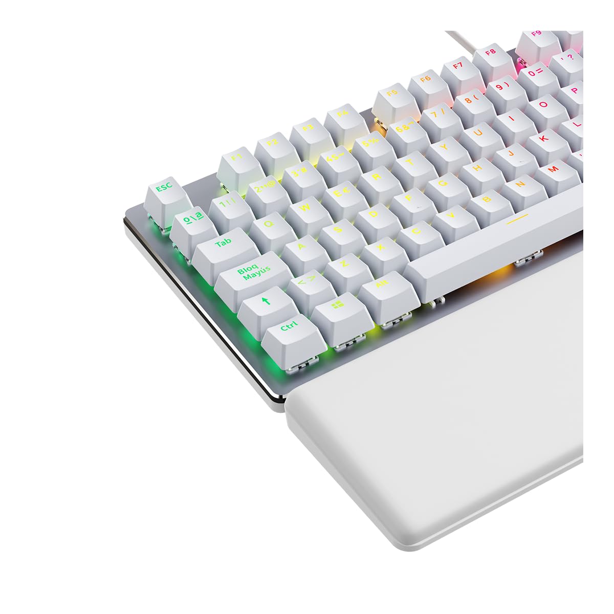 Newskill Serike V2 Blanco | Switch Red Hotswap | Teclado Mecánico Gaming