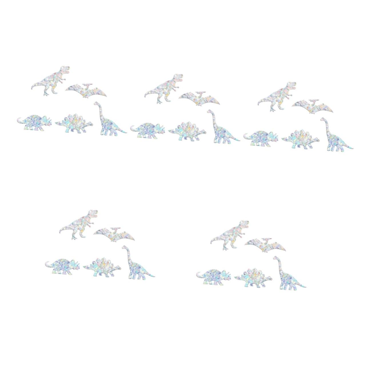 Stickers dinosaures pour fenêtres Toyvian : lot de 25 autocollants décoratifs maison et magasin