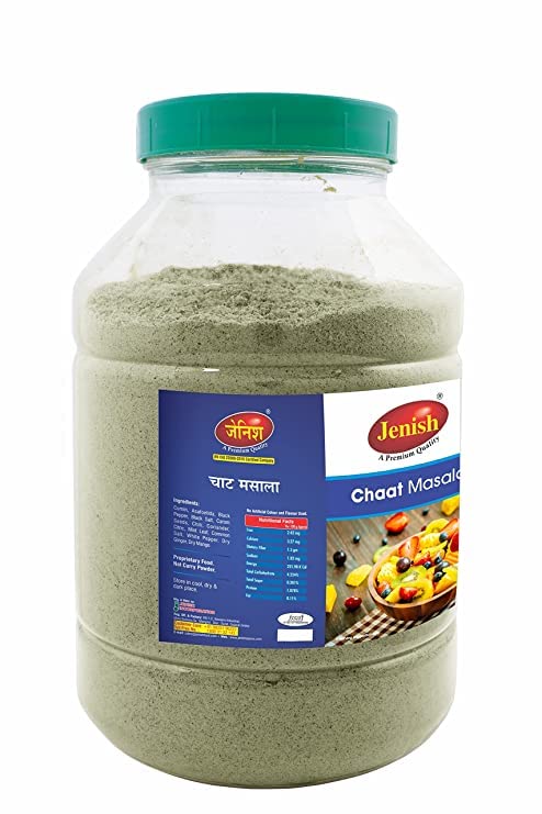 Image of Jenish Chat Masala Powder | Premium Spices Blend | Pure and Natural | Pack 1 | Fresh Natural Ingredients and Oils No Artificial Colours No Added Preservatives, 1 Kg, Multi Masala