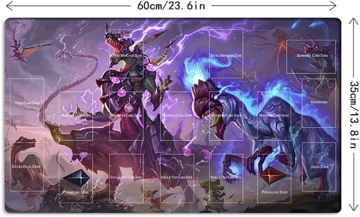 Miniatura 5 de Nueva alfombra de juego Ultimate Conductor Tyranno CCG TCG Trading Card Game Mat + bolsa gratis (ZD014-733-A)