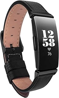 TUV PLNT Bands Compatible with Inspire HR & Inspire & Inspire 2 Women Men, Leather Accessories Strap Wrist Band Compatible with Inspire 2/ Inspire/Inspire HR